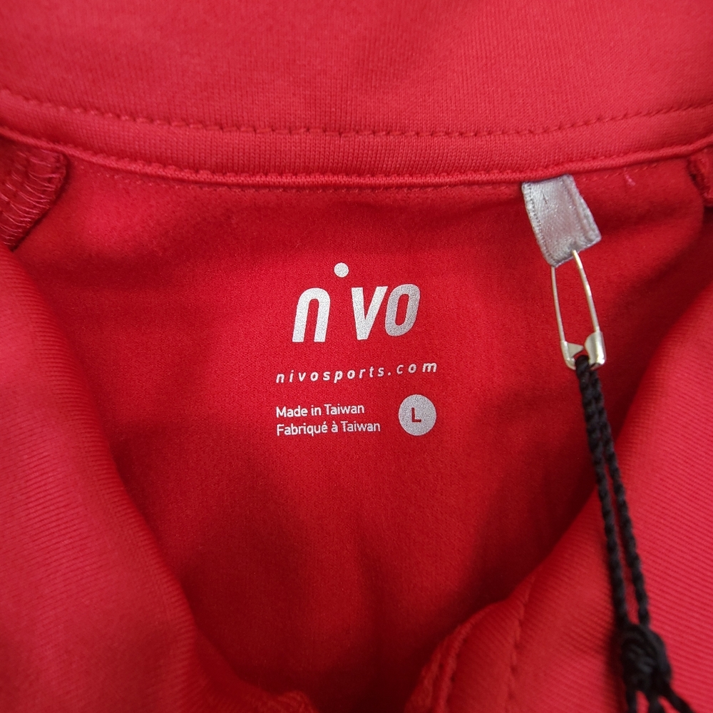 N'Vo Womens 1/4 Zip Long Sleeve Shirt Pullover Size Large Red UPF 40+ NWT - Picture 5 of 7